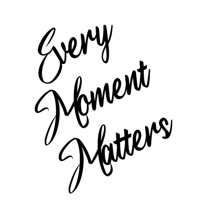 Wallity Every Moment Matters - Escultura de pared de madera negra 25 x 15 cm